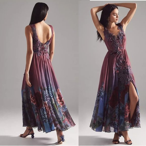 Anthropologie Dresses & Skirts - Anthropologie Geisha Designs Three-Dimensional Floral Dress